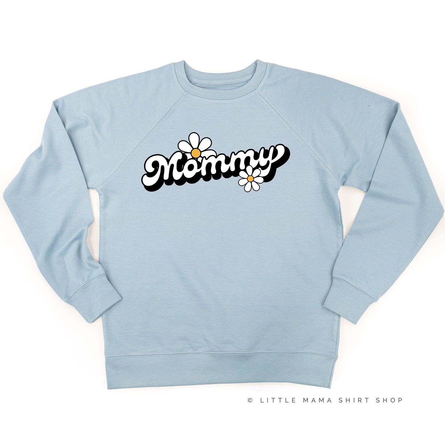 DAISY - MOMMY - w/ Full Daisy on Back - Lightweight Pullover Sweater