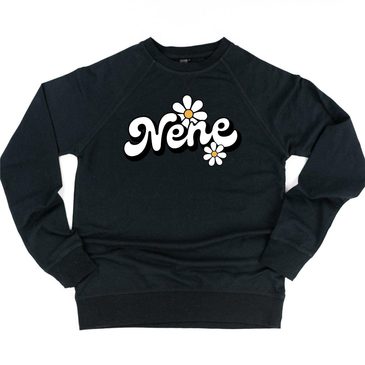 DAISY - NENE - w/ Full Daisy on Back - Lightweight Pullover Sweater