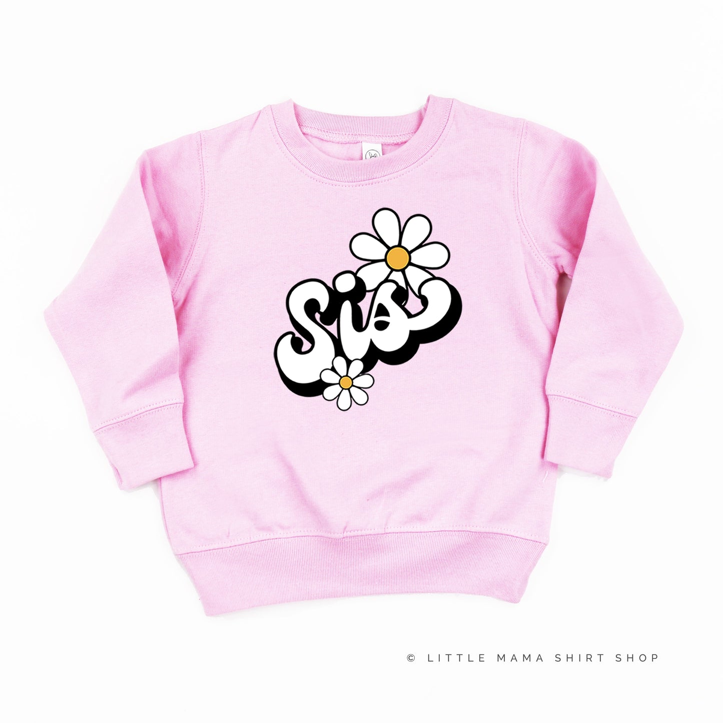 DAISY - SIS - w/ Full Daisy on Back - Child Sweater