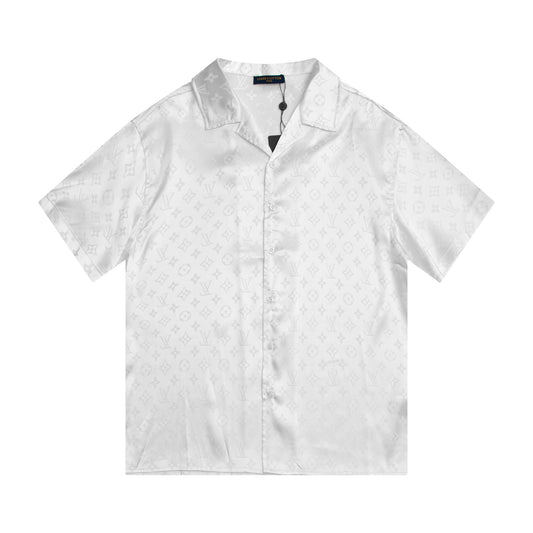 New 0409 Ice silk Short-sleeved shirt