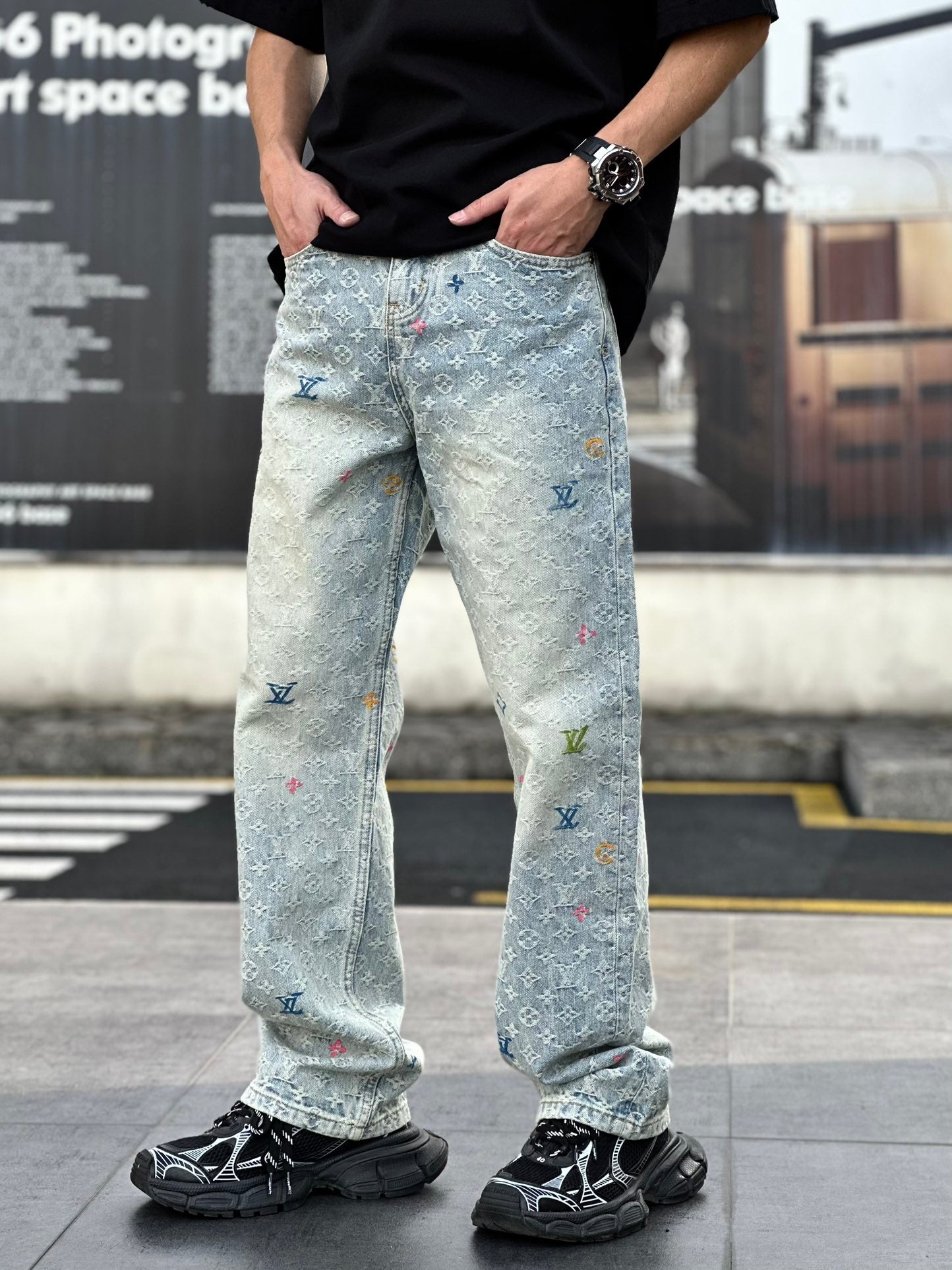 Luxe Printed Fashion Jeans