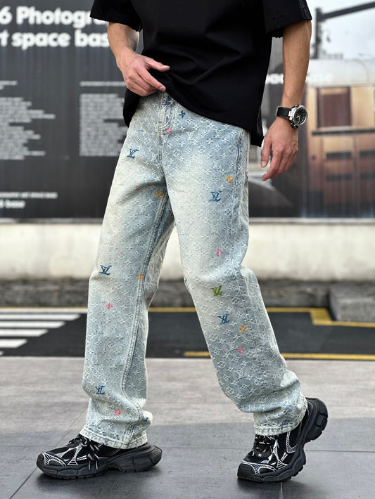 Luxe Printed Fashion Jeans