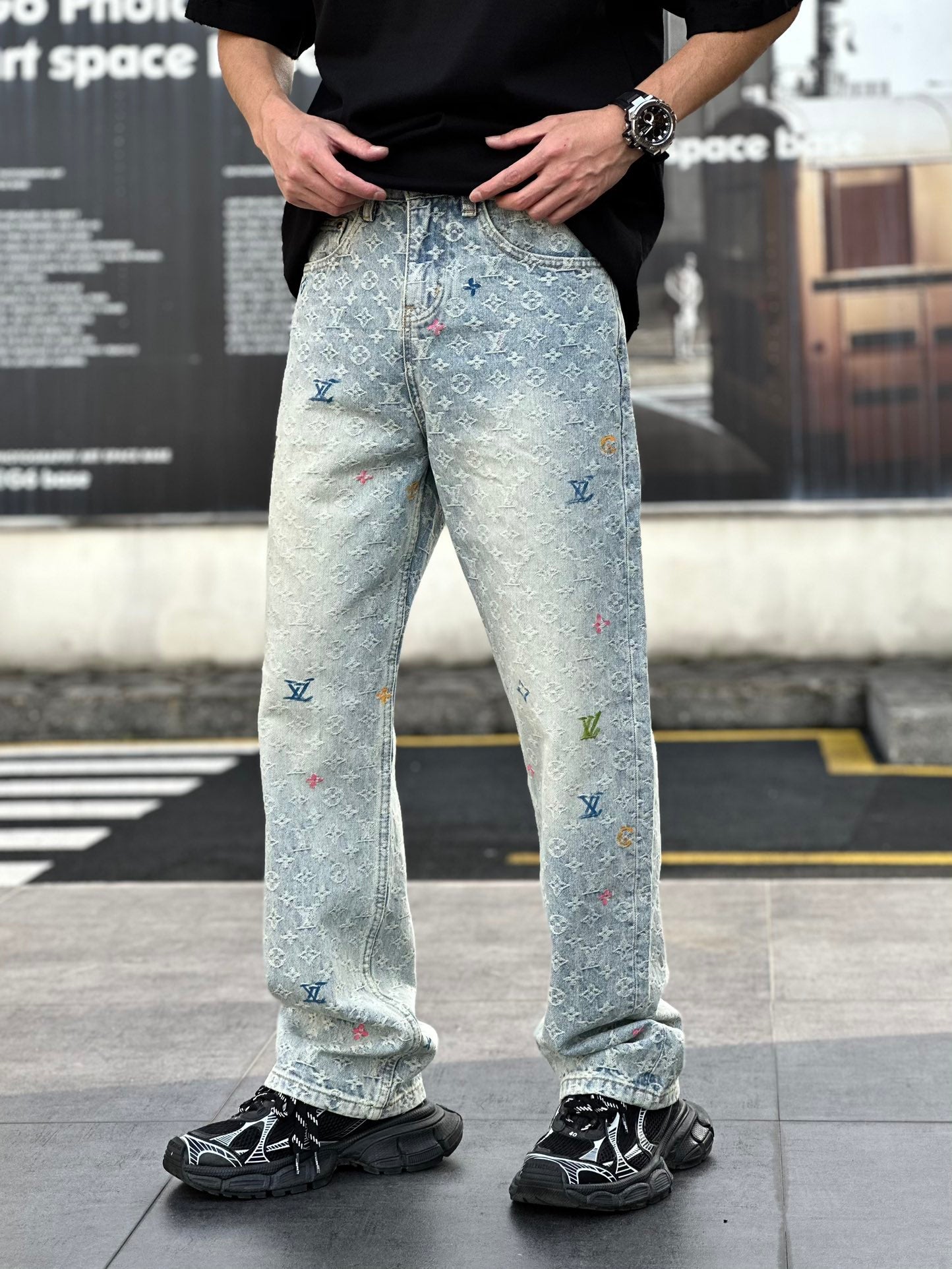 Luxe Printed Fashion Jeans