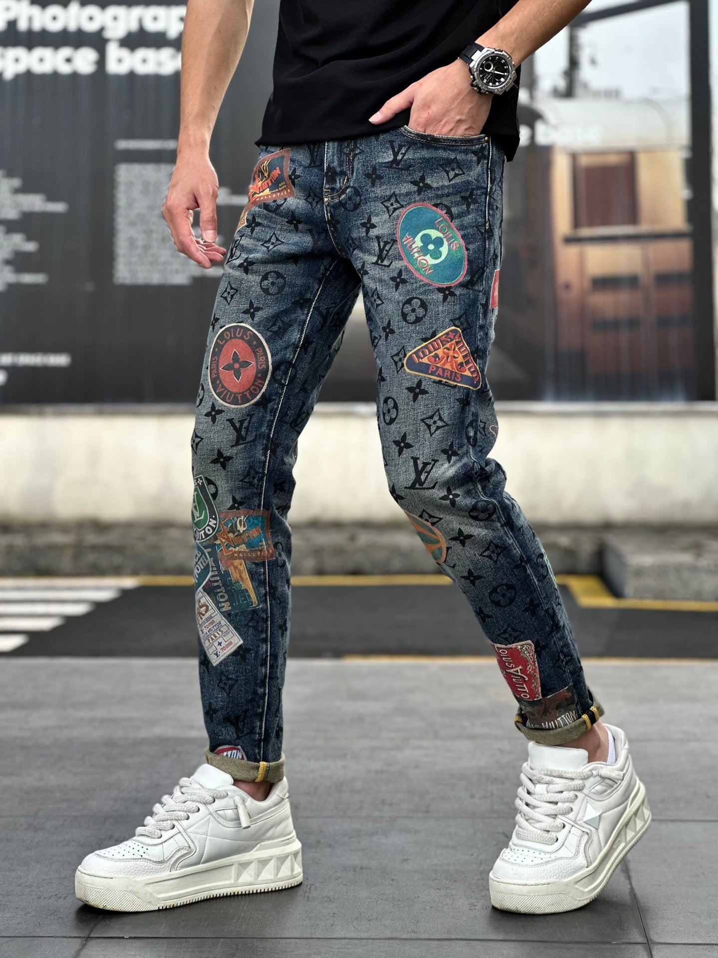 Luxe Printed Fashion Jeans