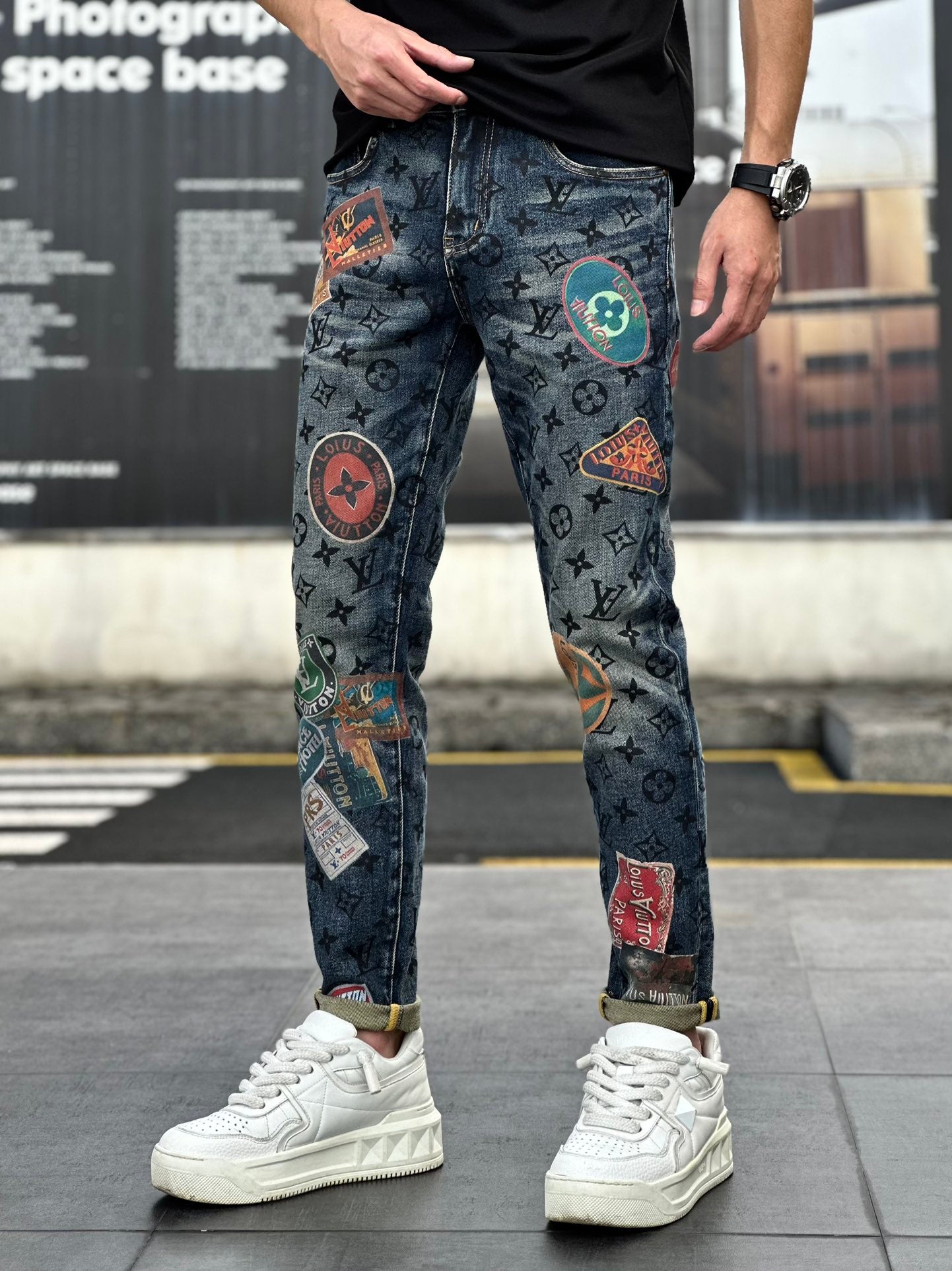 Luxe Printed Fashion Jeans