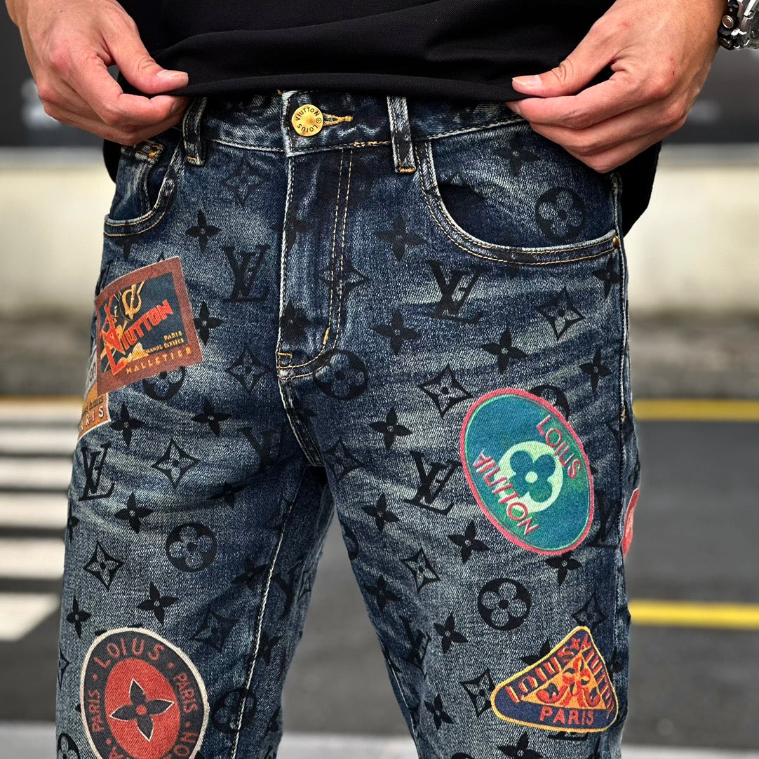 Luxe Printed Fashion Jeans