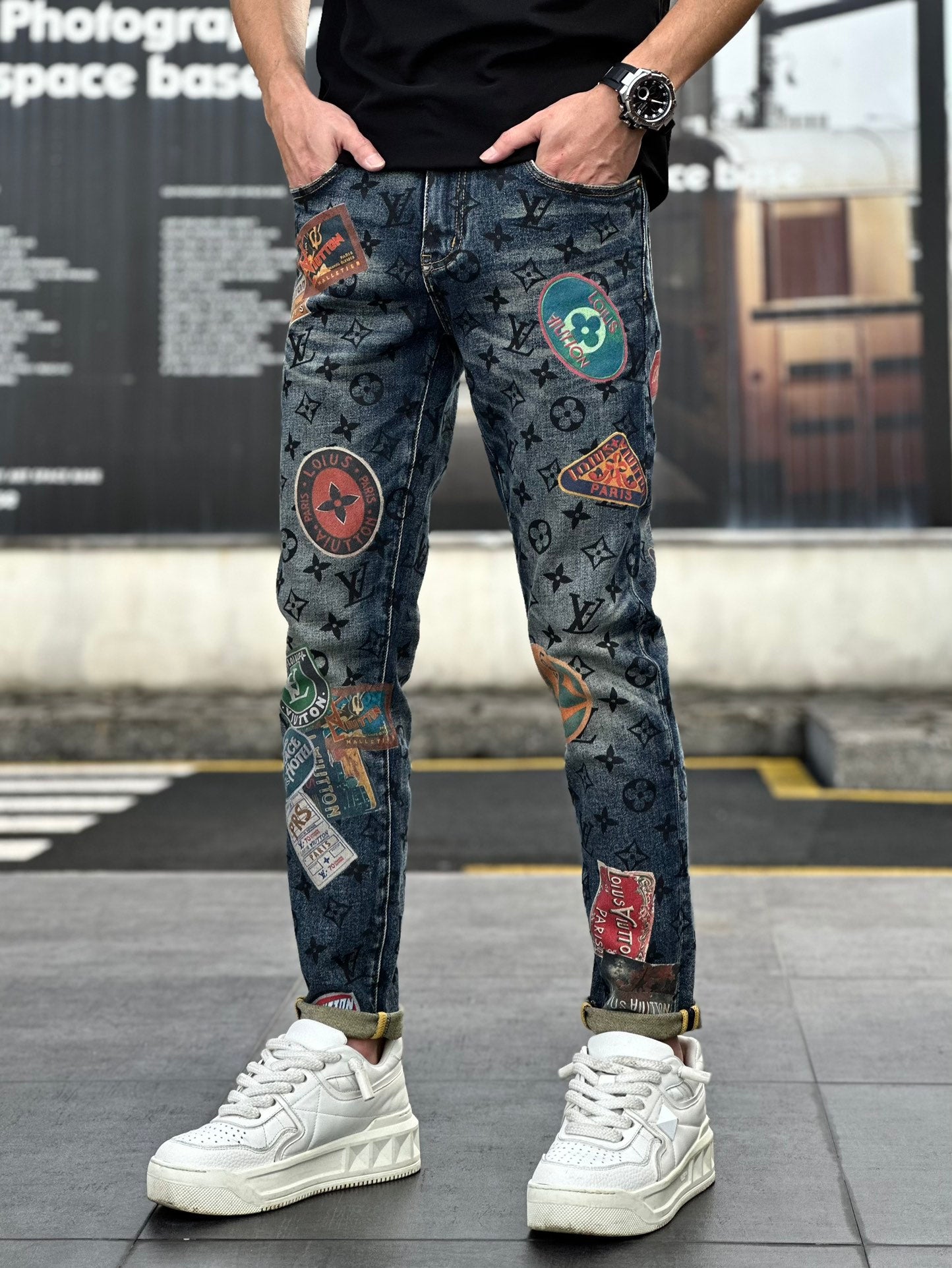 Luxe Printed Fashion Jeans