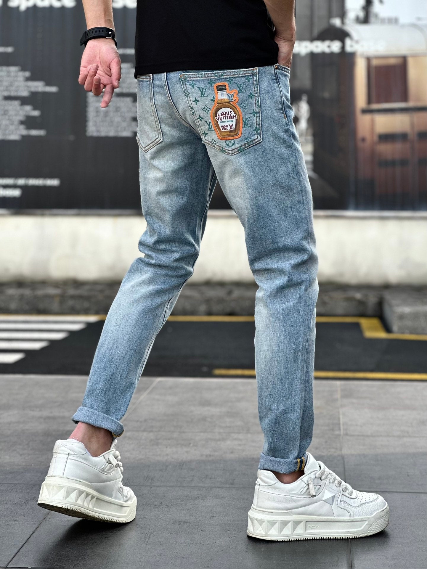 Luxe Printed Fashion Jeans