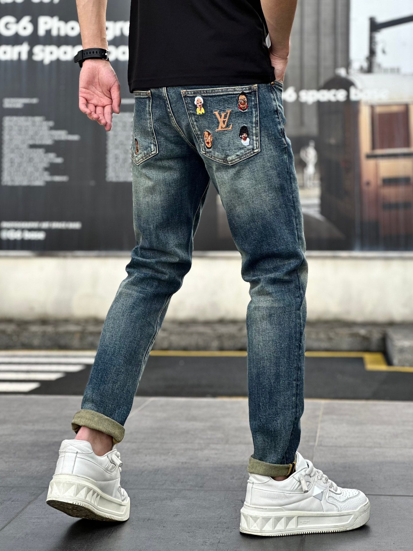 Luxe Printed Fashion Jeans