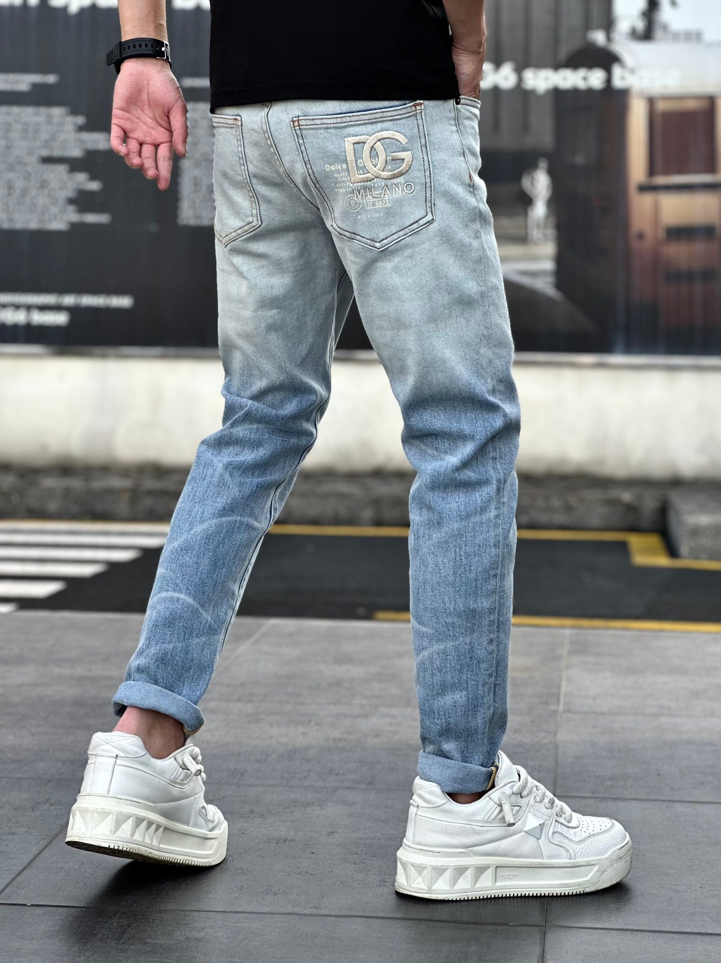 Luxe Printed Fashion Jeans