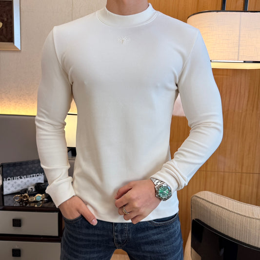 Cashmere long-sleeved T-shirt-1