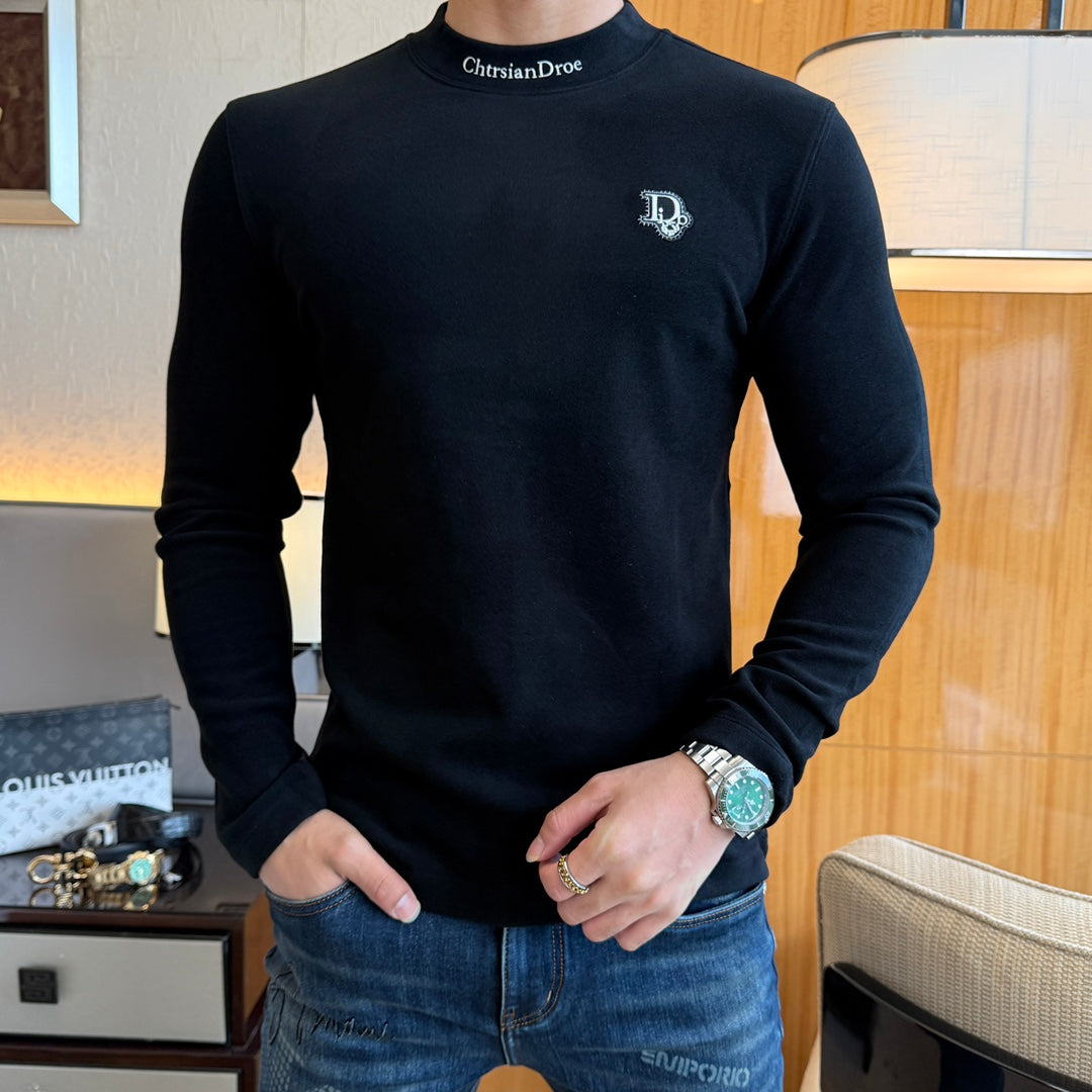 Cashmere long-sleeved T-shirt-1