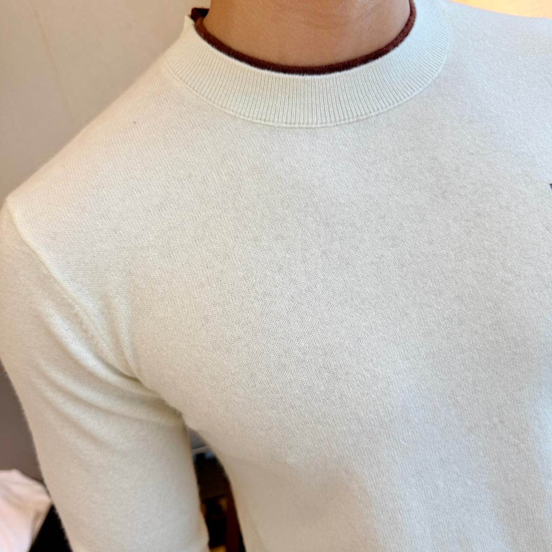 Cashmere long-sleeved T-shirt-3